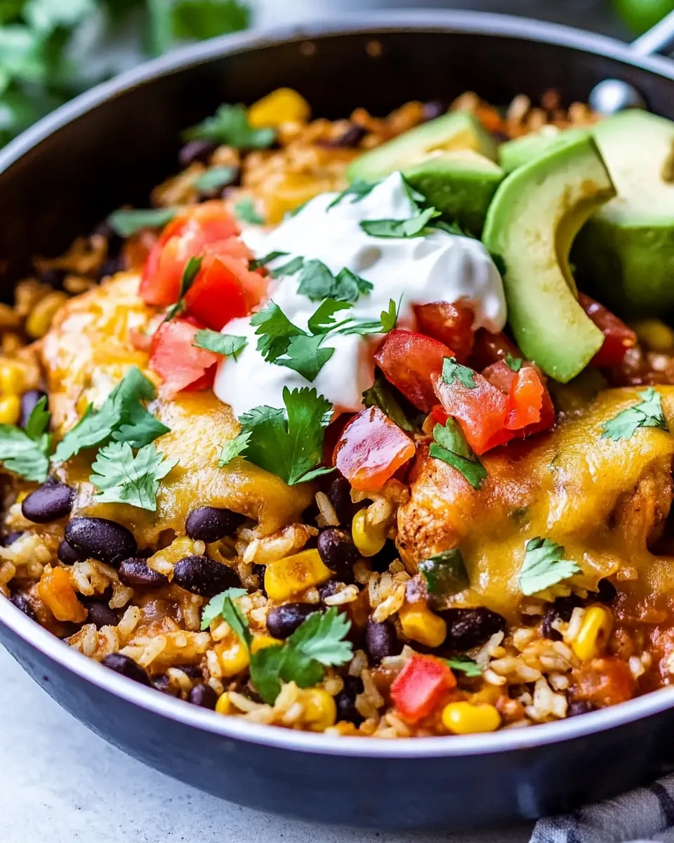 Skillet Mexican Chicken and Rice