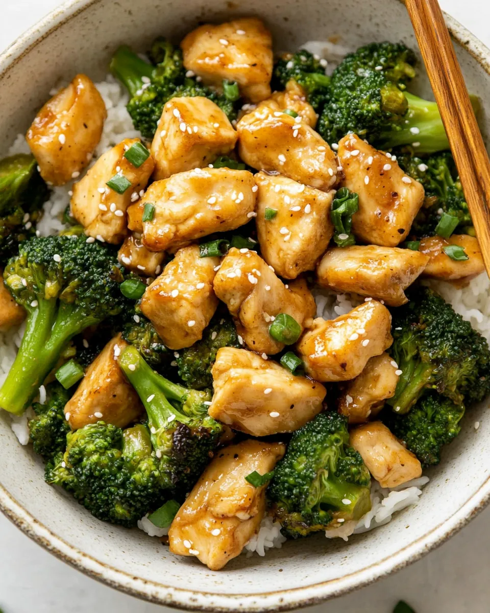 Skillet Sesame Chicken Broccoli
