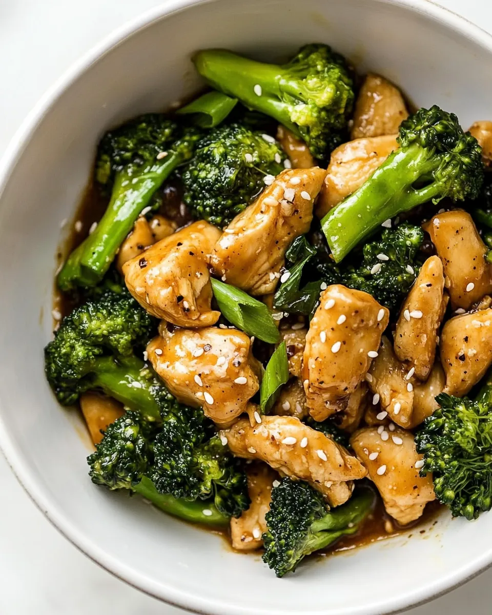 Skillet Sesame Chicken Broccoli
