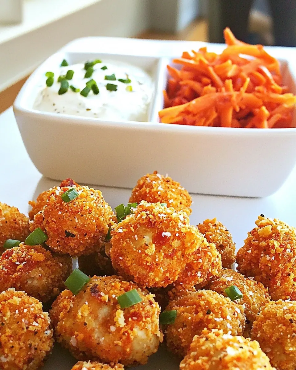 Skinny Buffalo Chicken Bites