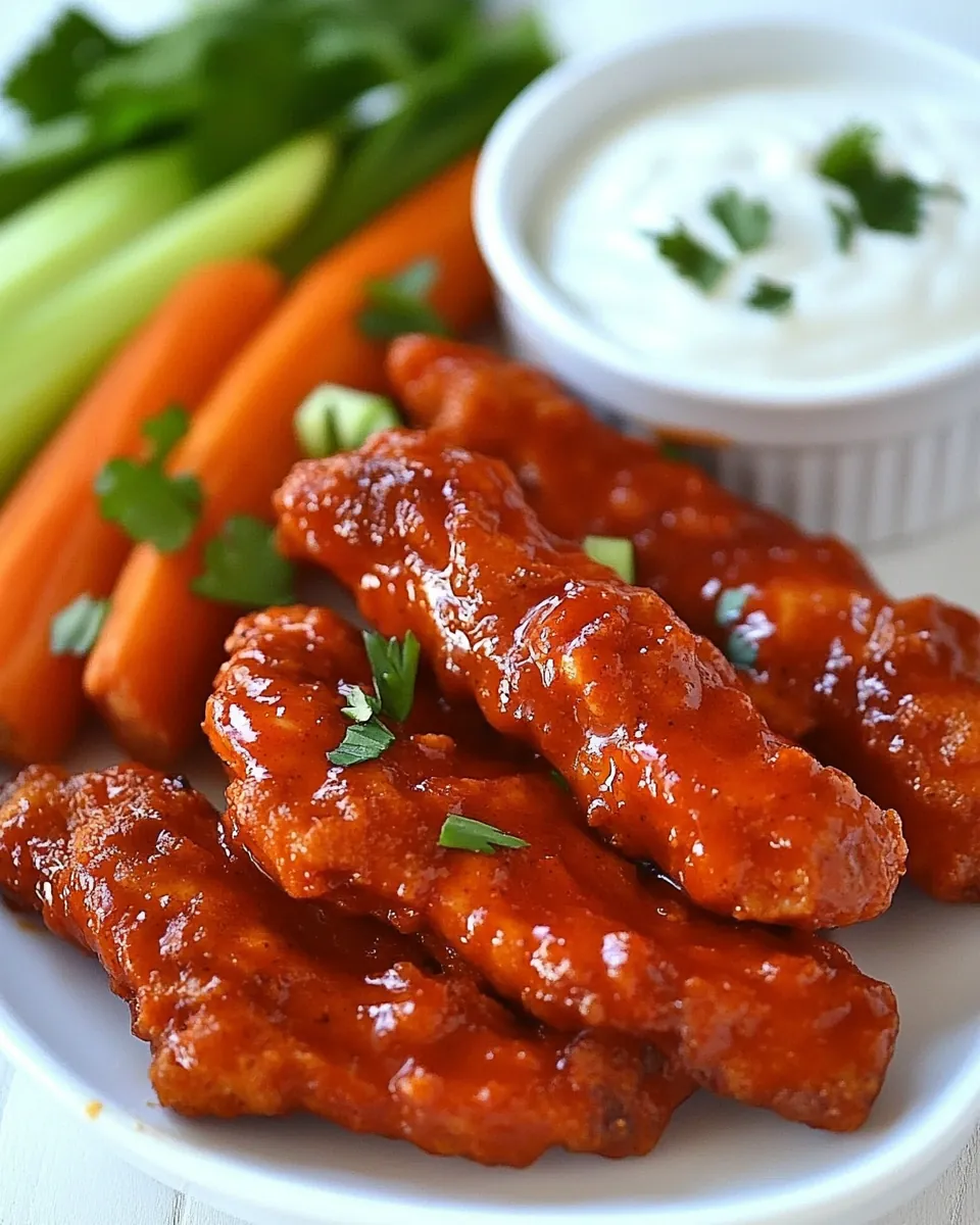 Skinny Buffalo Chicken Strips