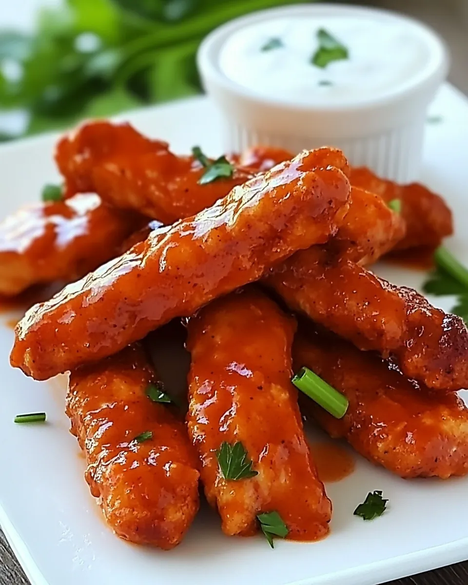 Skinny Buffalo Chicken Strips