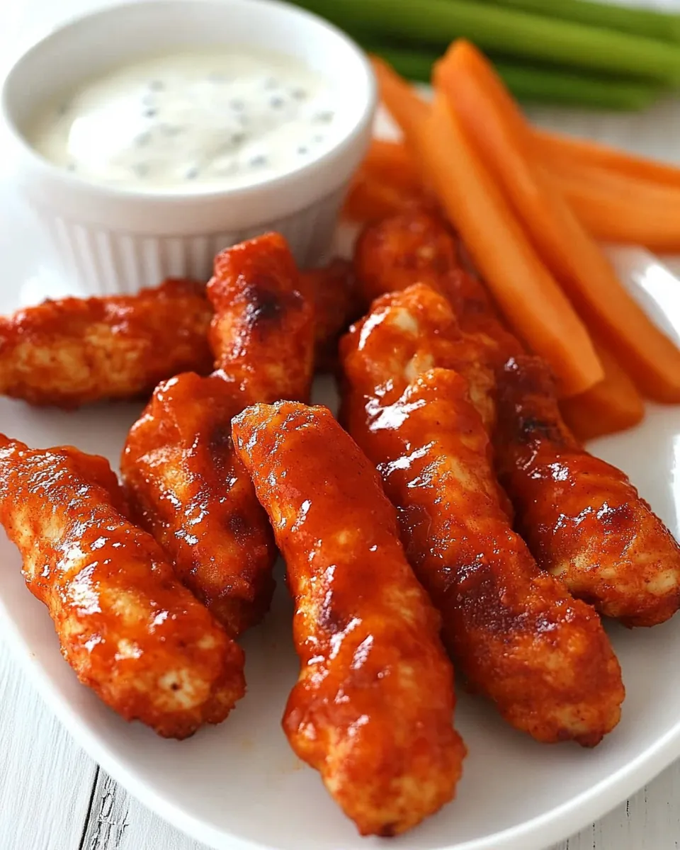 Skinny Buffalo Chicken Strips