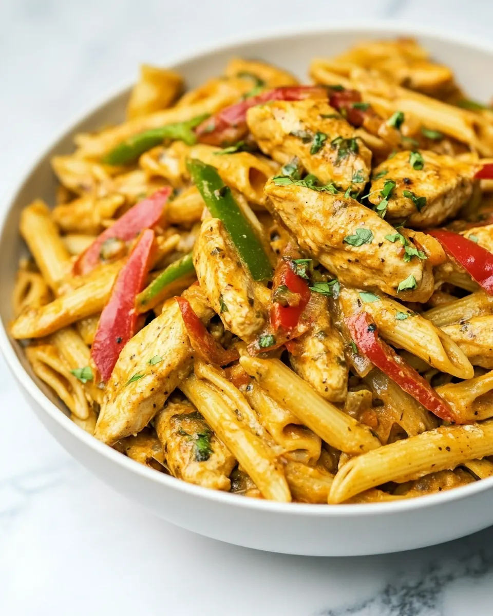 Skinny Cajun Chicken Pasta