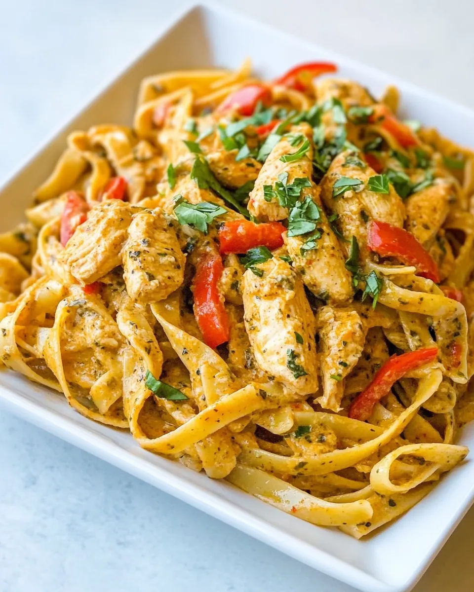 Skinny Cajun Chicken Pasta