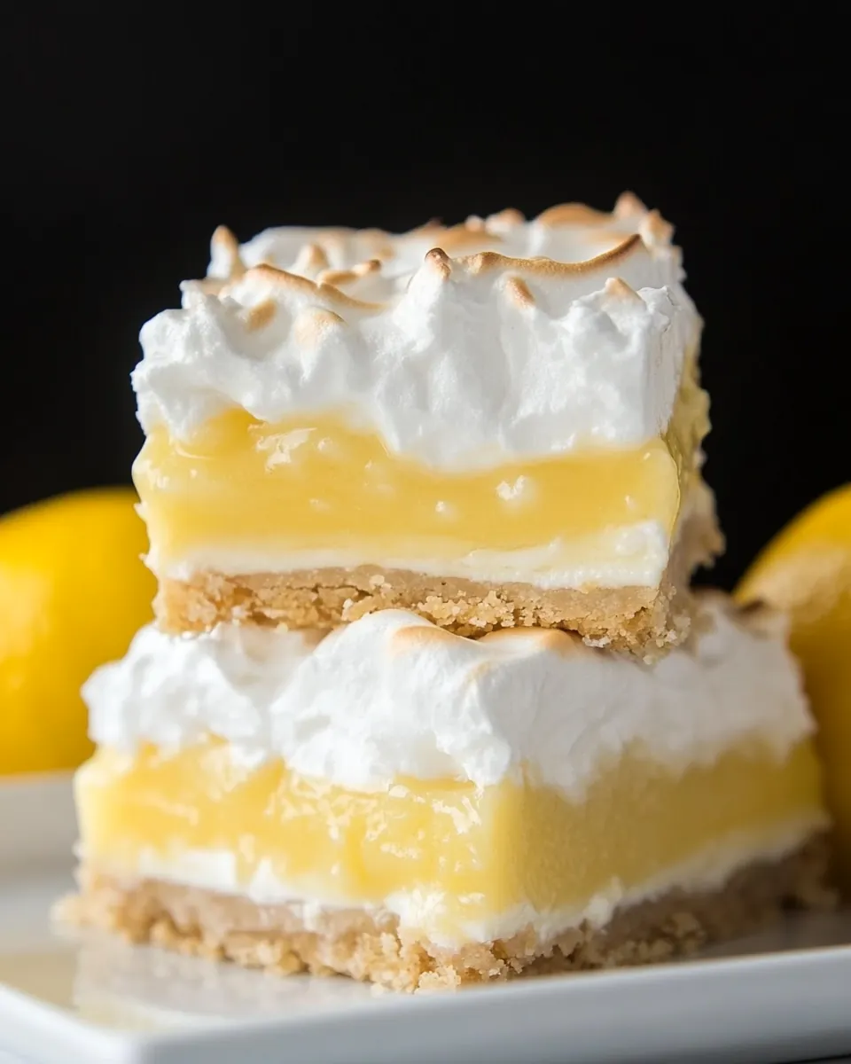 Sky High Lemon Meringue Pie Bars