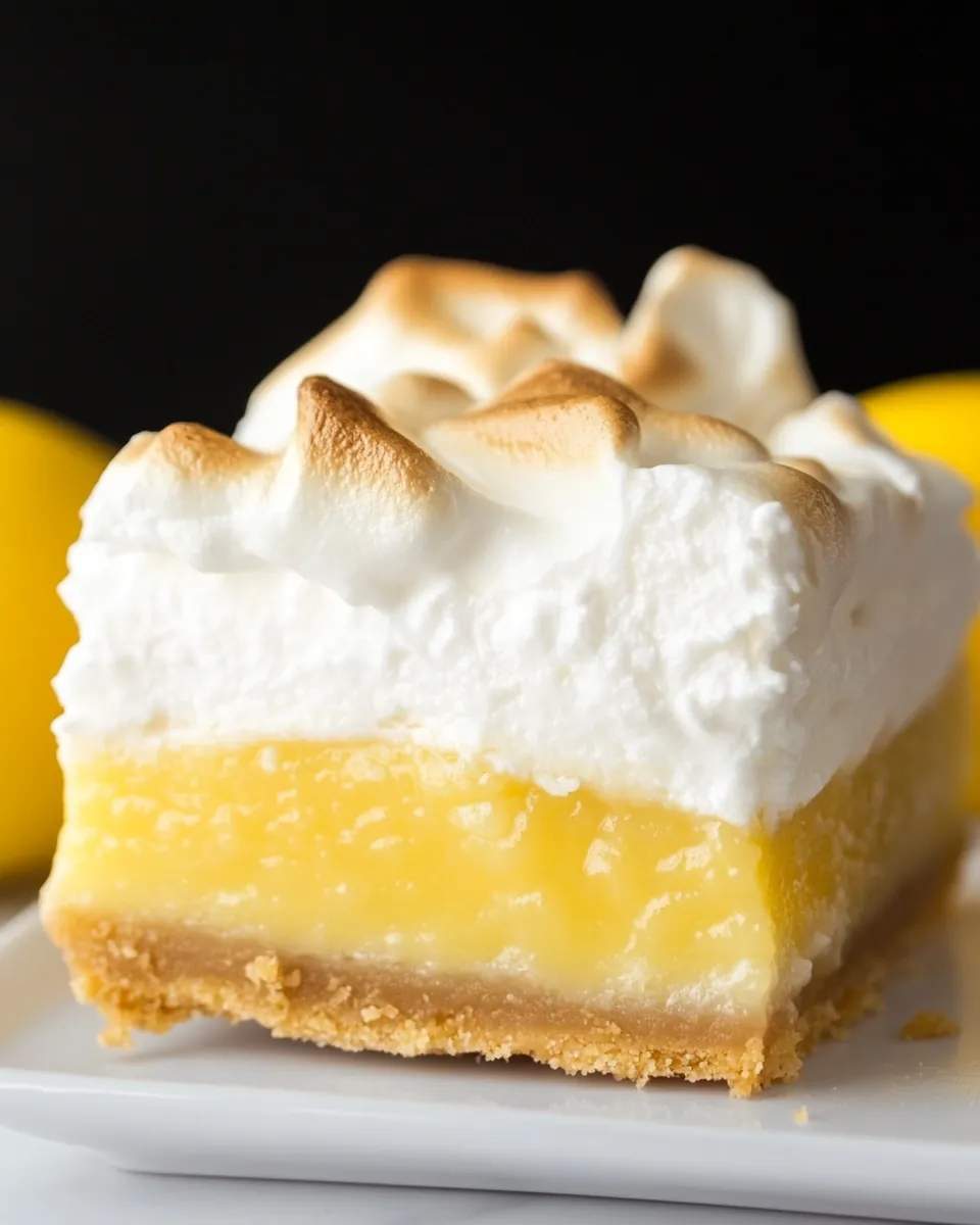 Sky High Lemon Meringue Pie Bars