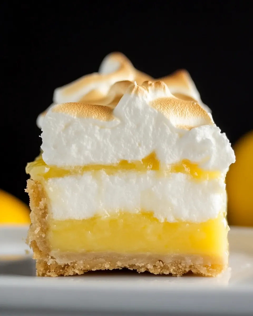 Sky High Lemon Meringue Pie Bars