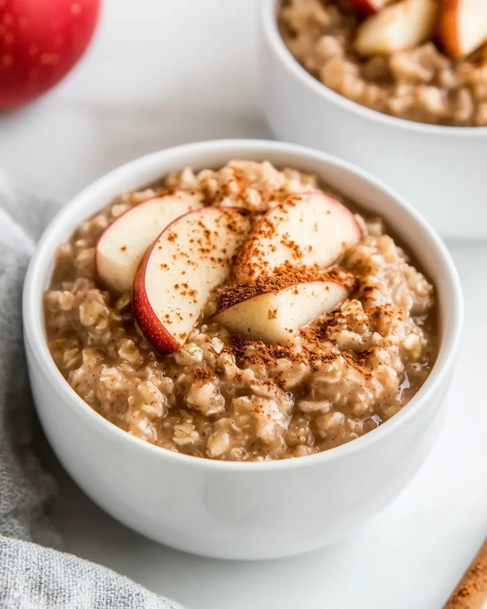 Slow Cooker Apple Oatmeal