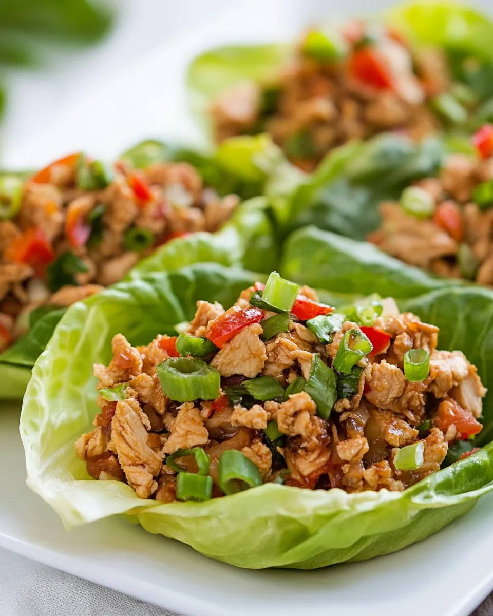 Slow Cooker Asian Chicken Lettuce Wraps