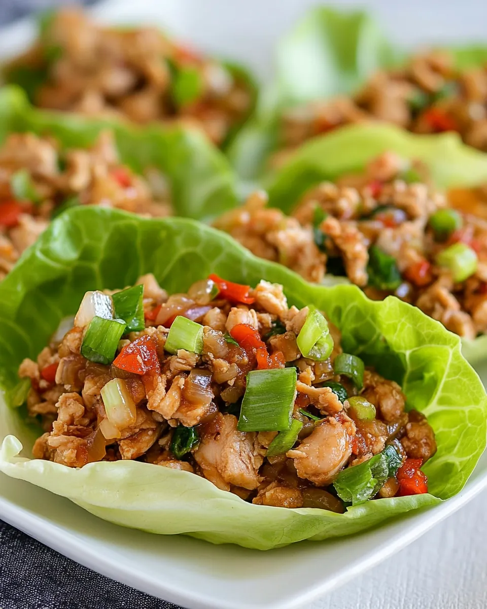 Slow Cooker Asian Chicken Lettuce Wraps