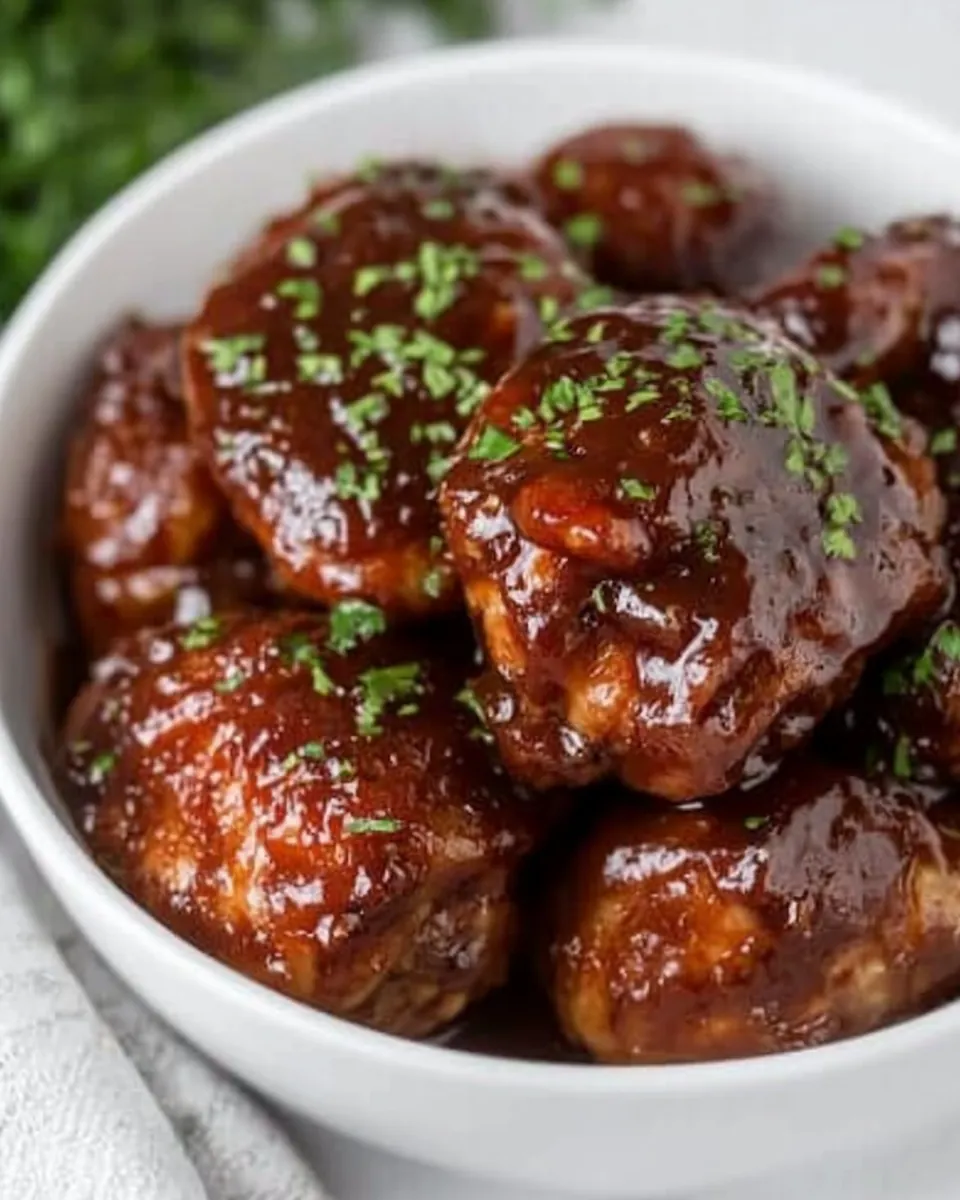 Slow Cooker BBQ Chicken Thighs