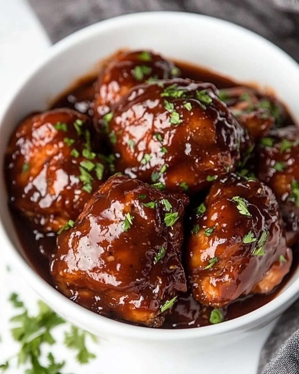 Slow Cooker BBQ Chicken Thighs