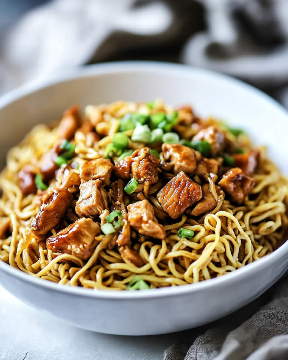 Slow Cooker Chicken Chow Mein