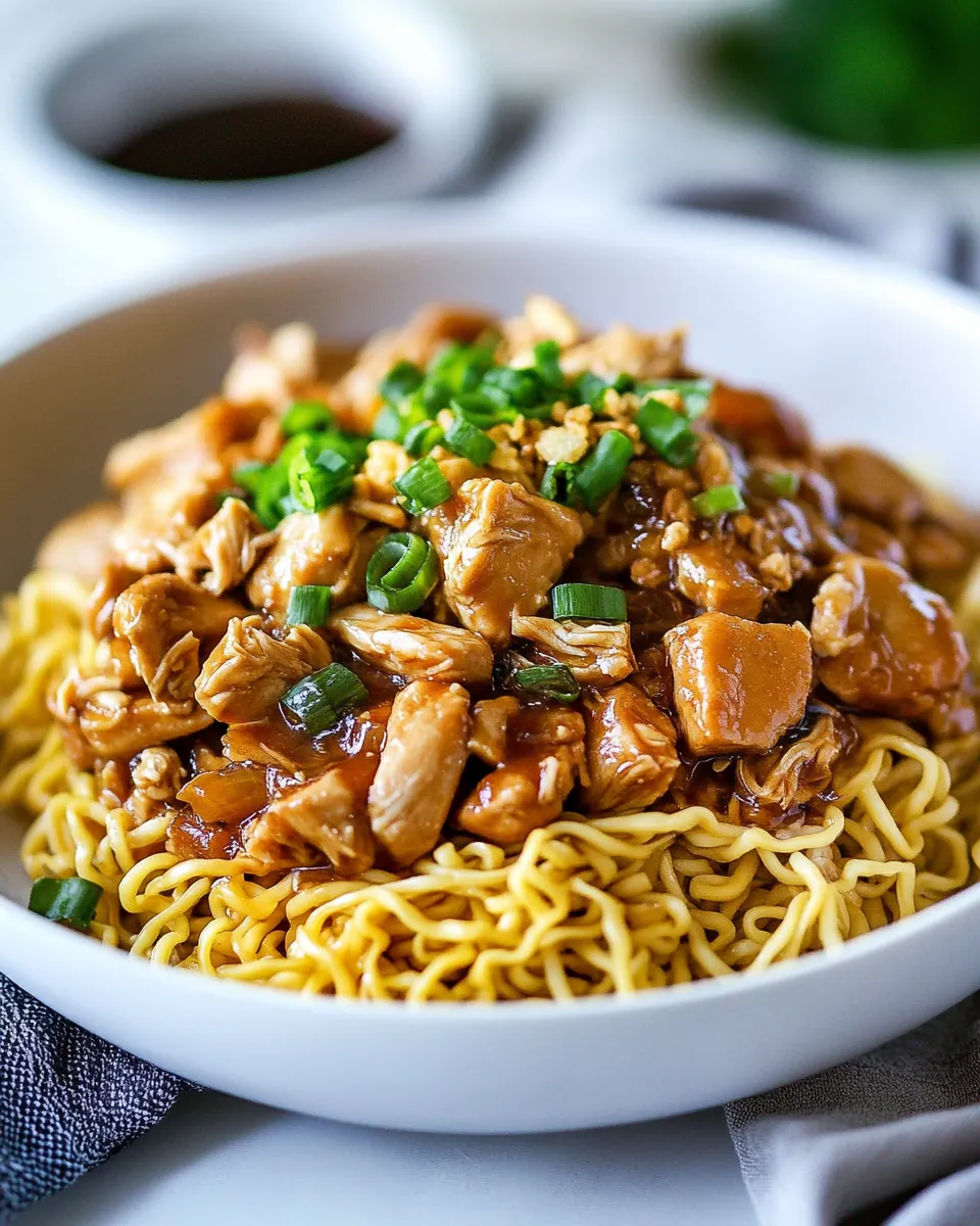 Slow Cooker Chicken Chow Mein
