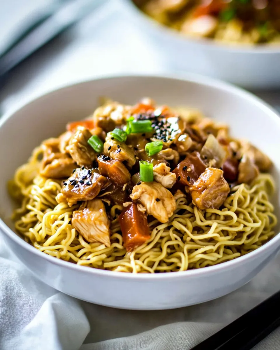 Slow Cooker Chicken Chow Mein