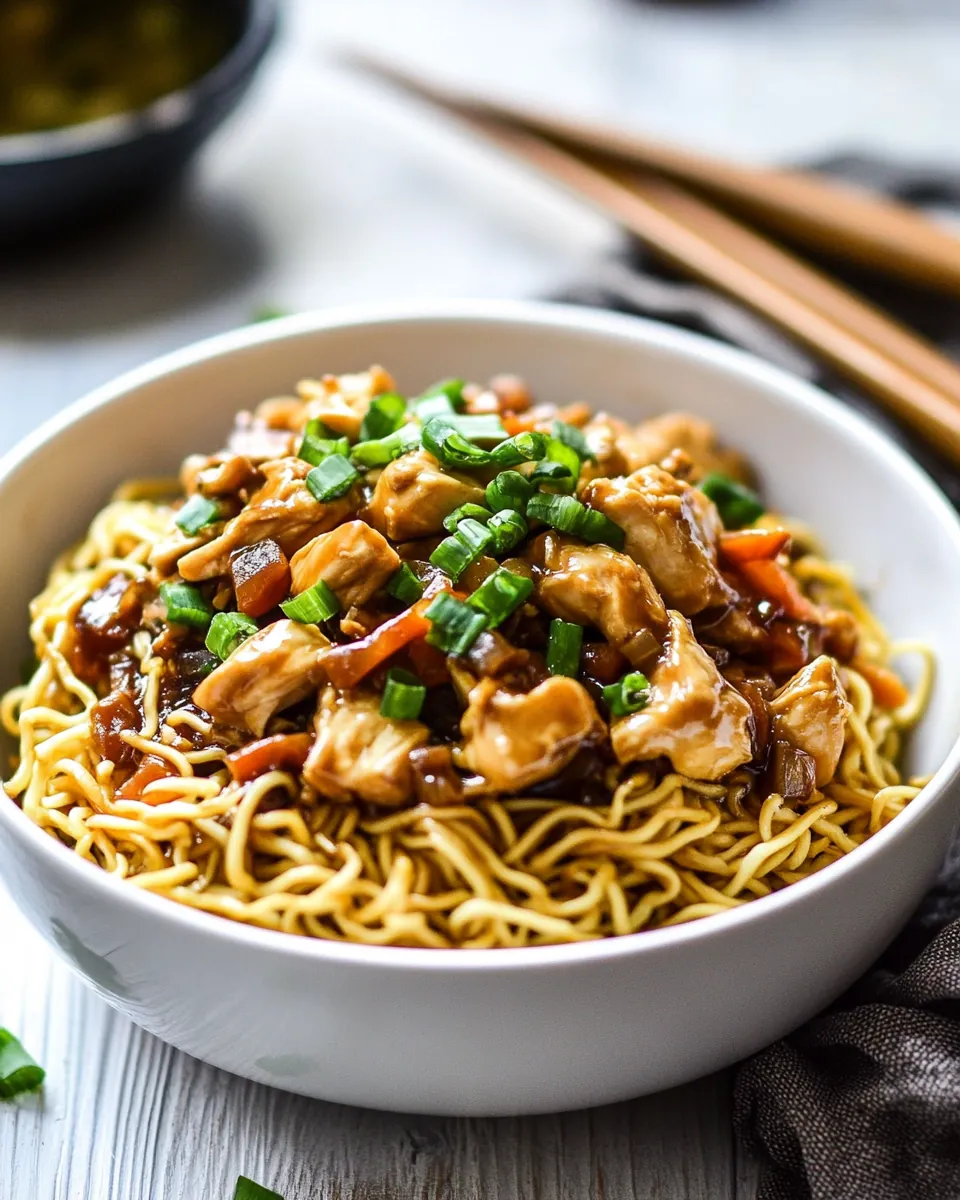 Slow Cooker Chicken Chow Mein