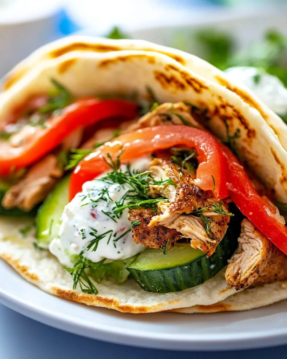 Slow Cooker Chicken Gyros