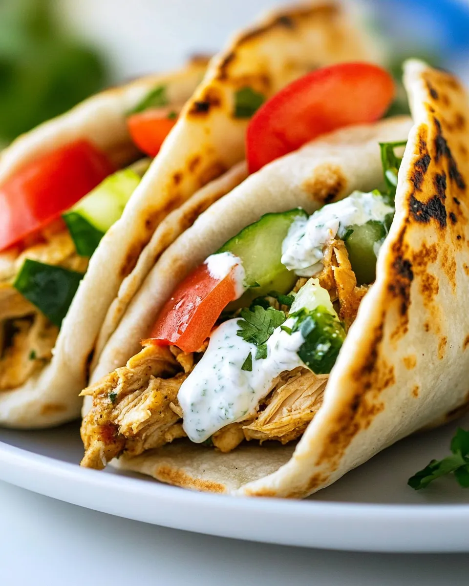 Slow Cooker Chicken Gyros