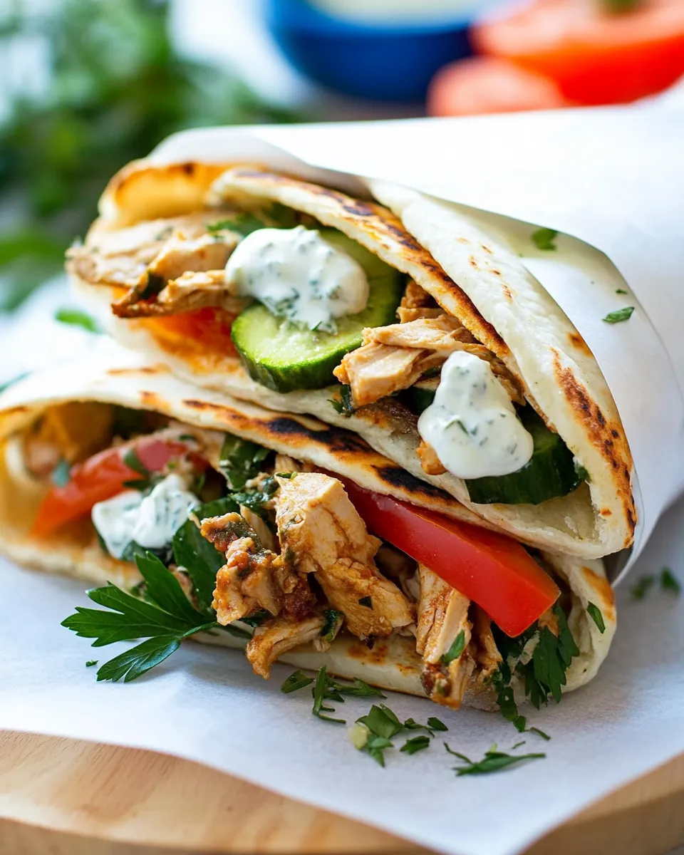 Slow Cooker Chicken Gyros