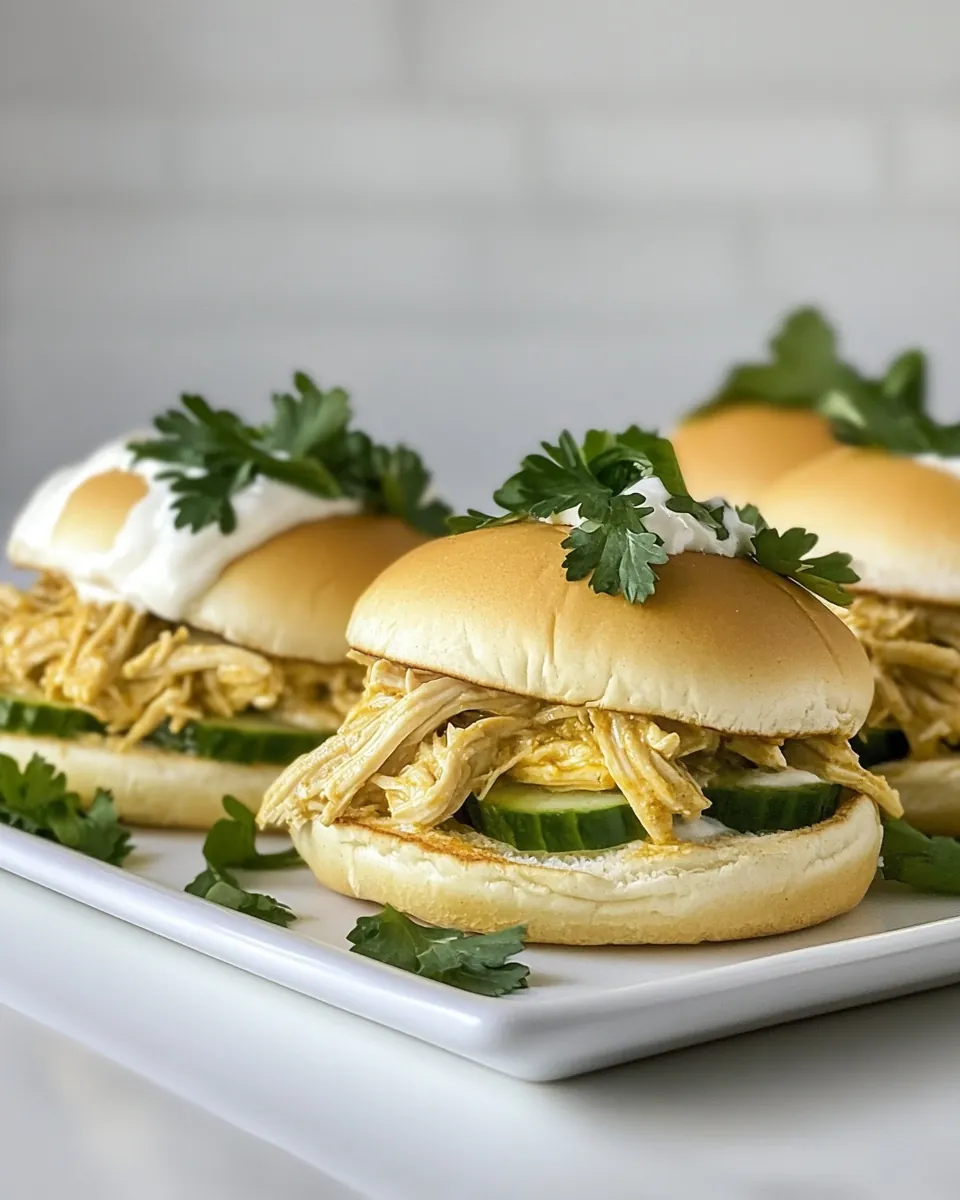 Slow Cooker Chicken Shawarma Sliders