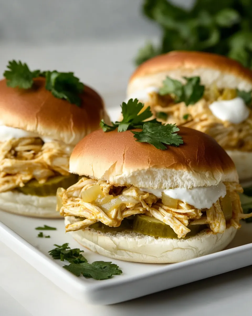 Slow Cooker Chicken Shawarma Sliders