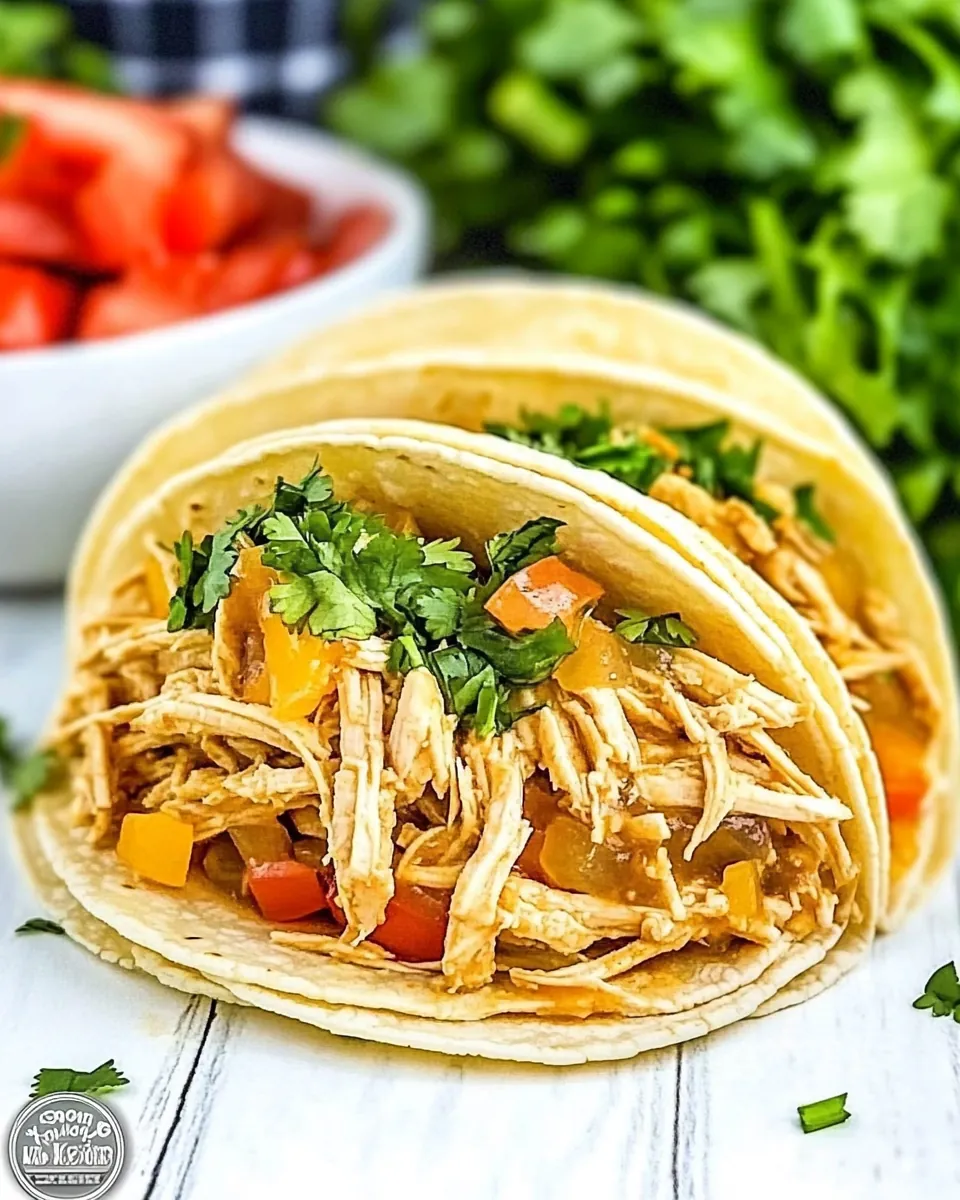 Slow Cooker Cool Ranch Chicken Tacos