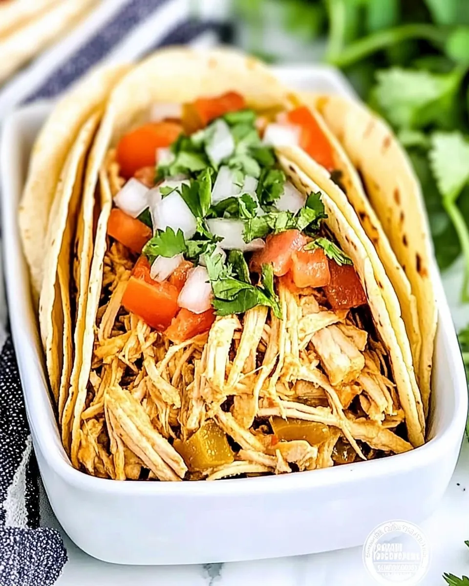 Slow Cooker Cool Ranch Chicken Tacos