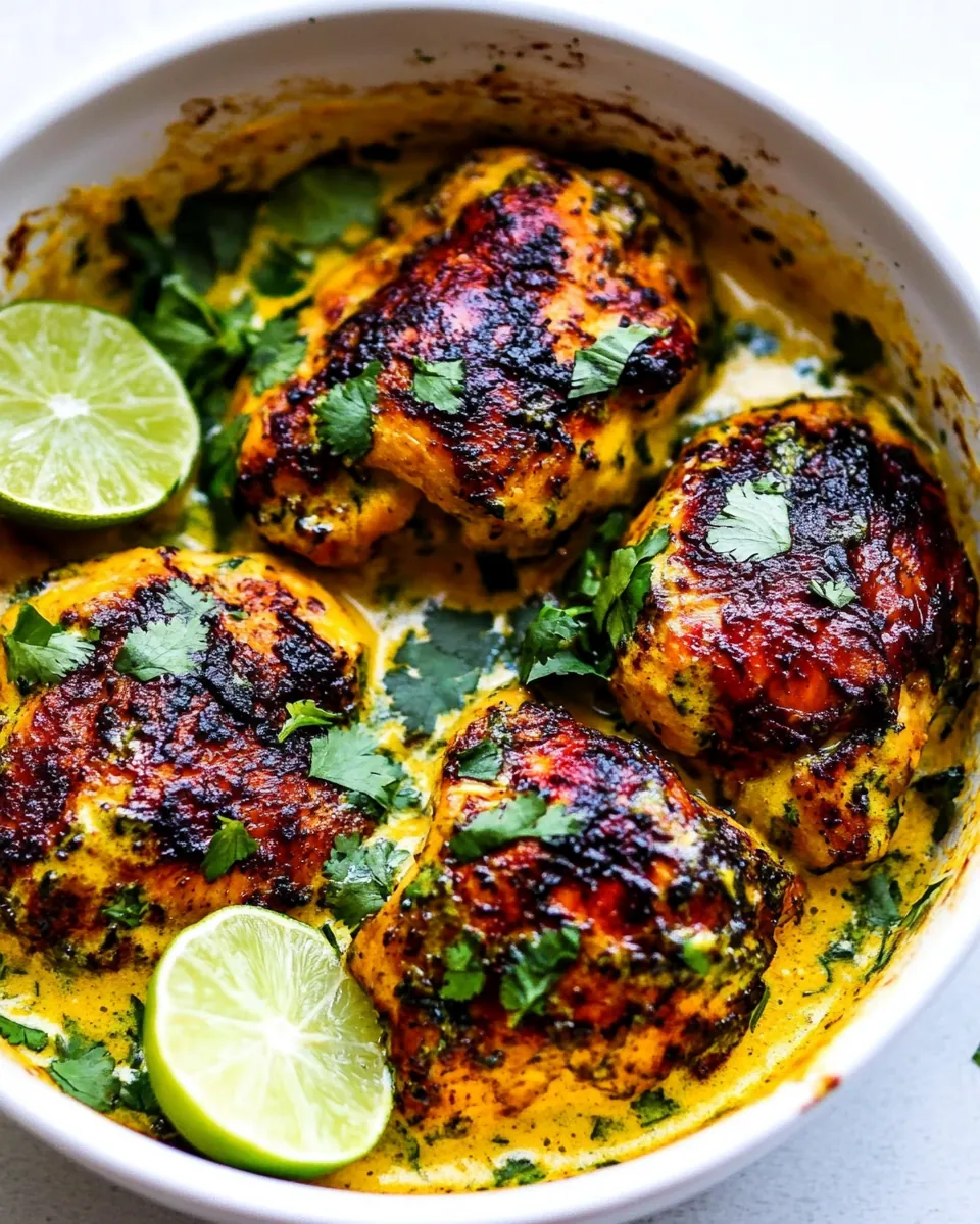 Slow Cooker Creamy Cilantro Lime Chicken