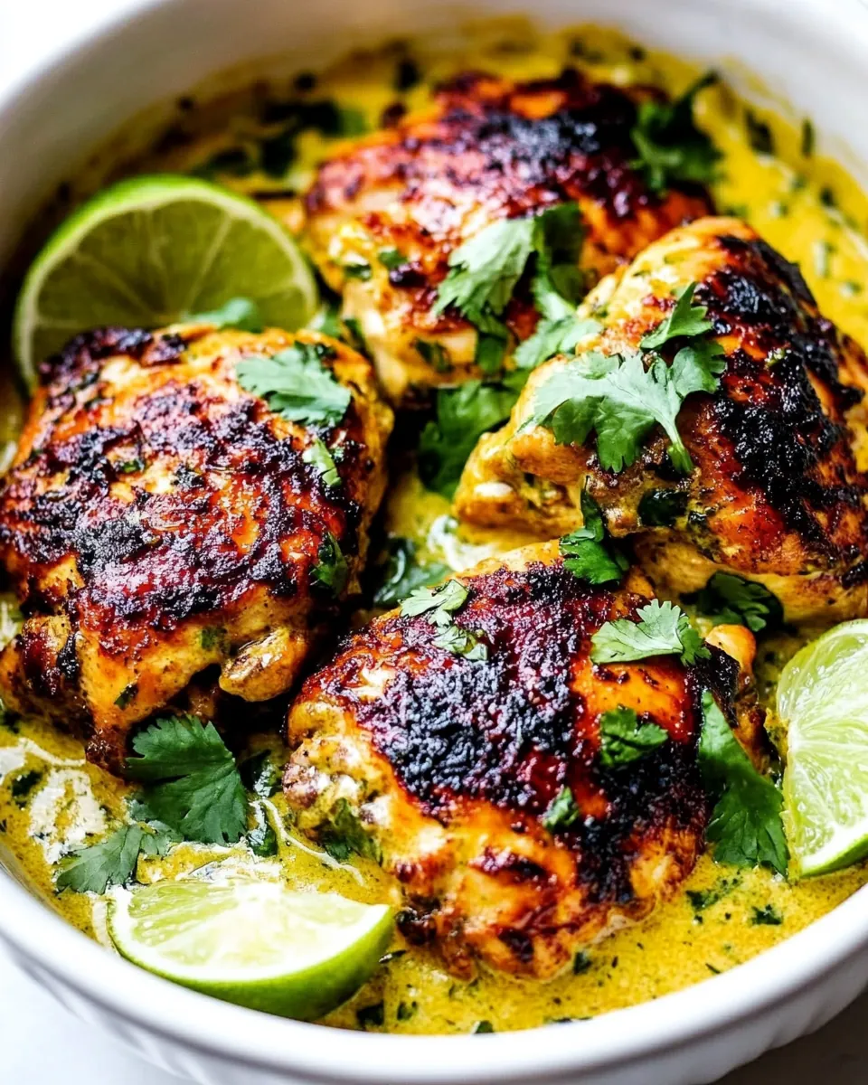 Slow Cooker Creamy Cilantro Lime Chicken
