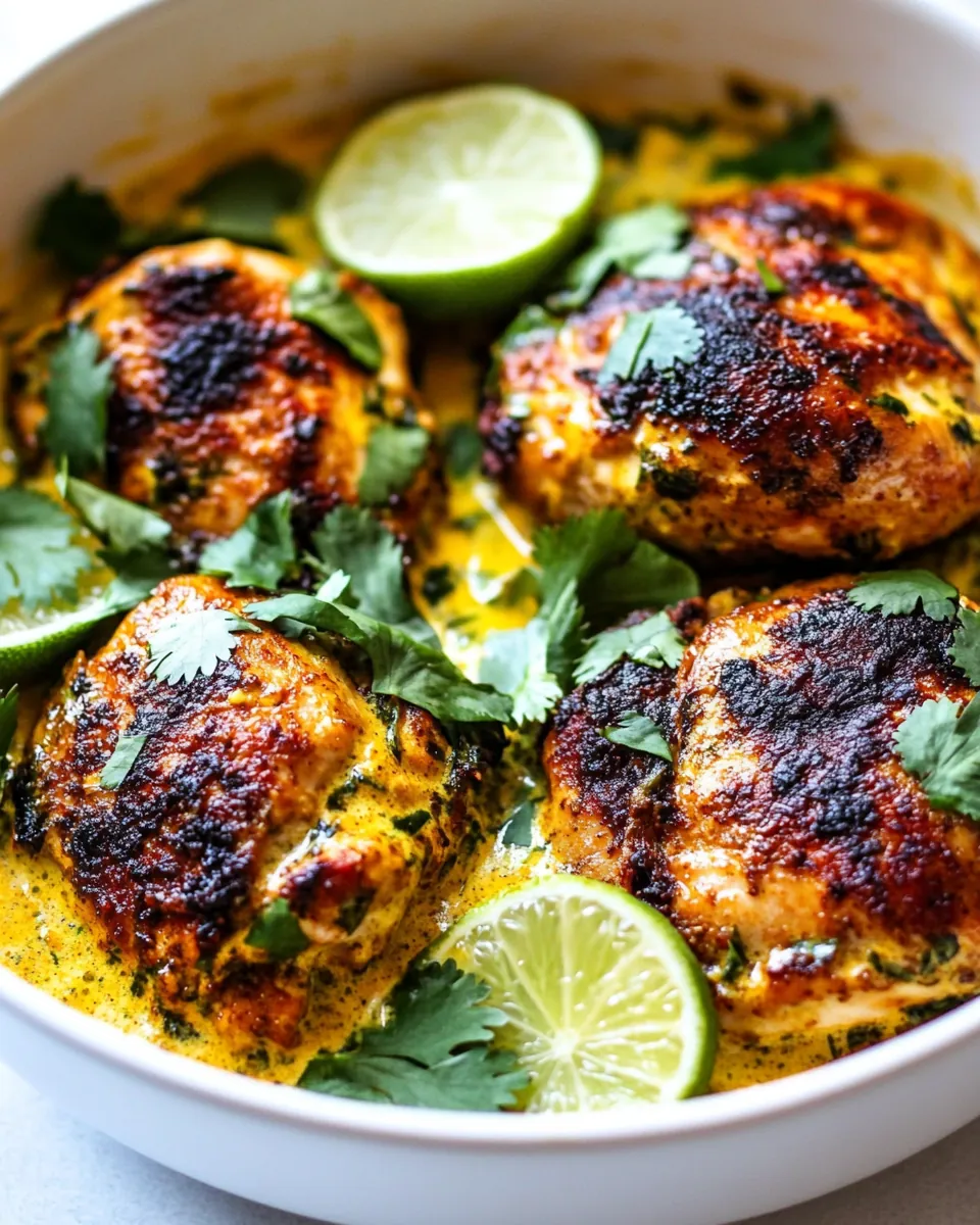 Slow Cooker Creamy Cilantro Lime Chicken