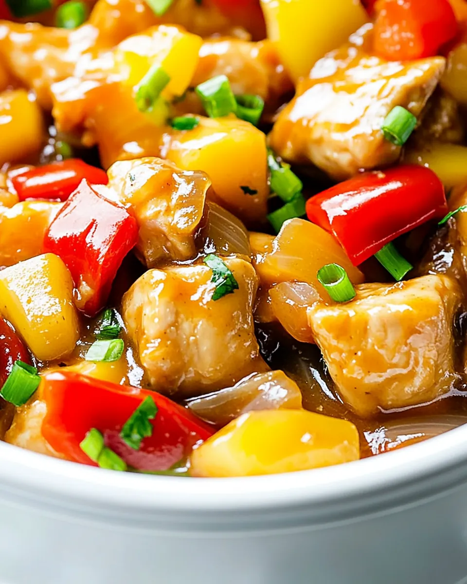 Slow Cooker Hawaiian Chicken