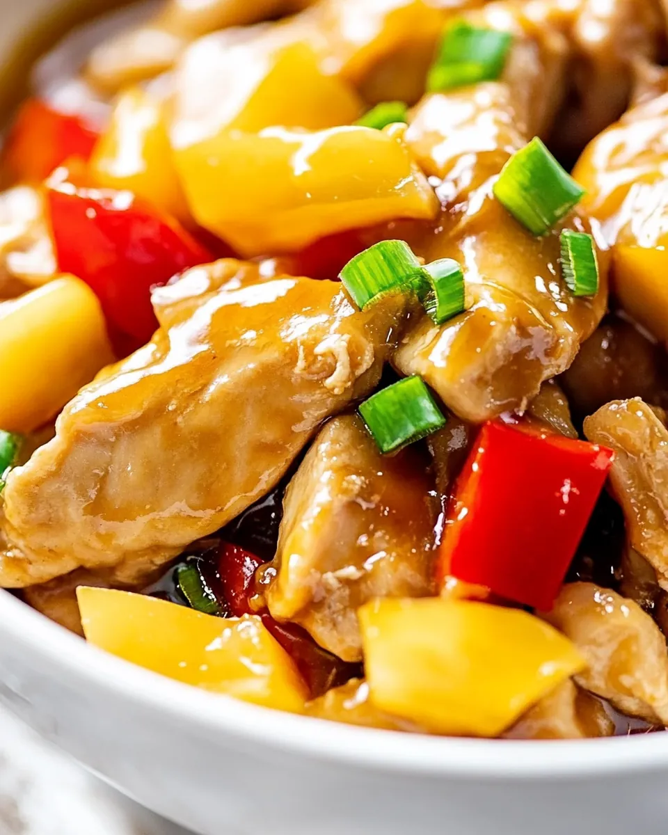 Slow Cooker Hawaiian Chicken