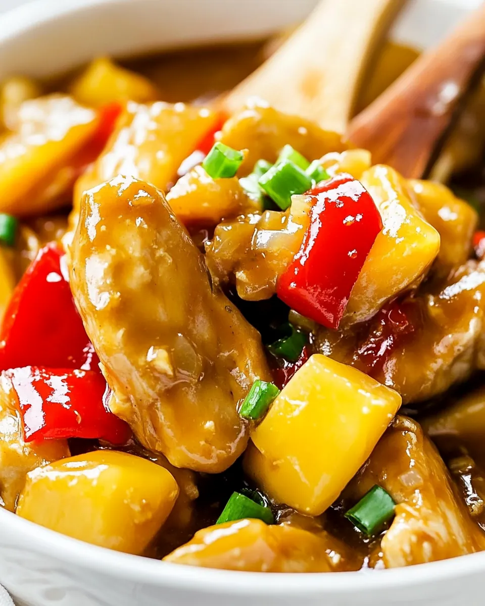 Slow Cooker Hawaiian Chicken