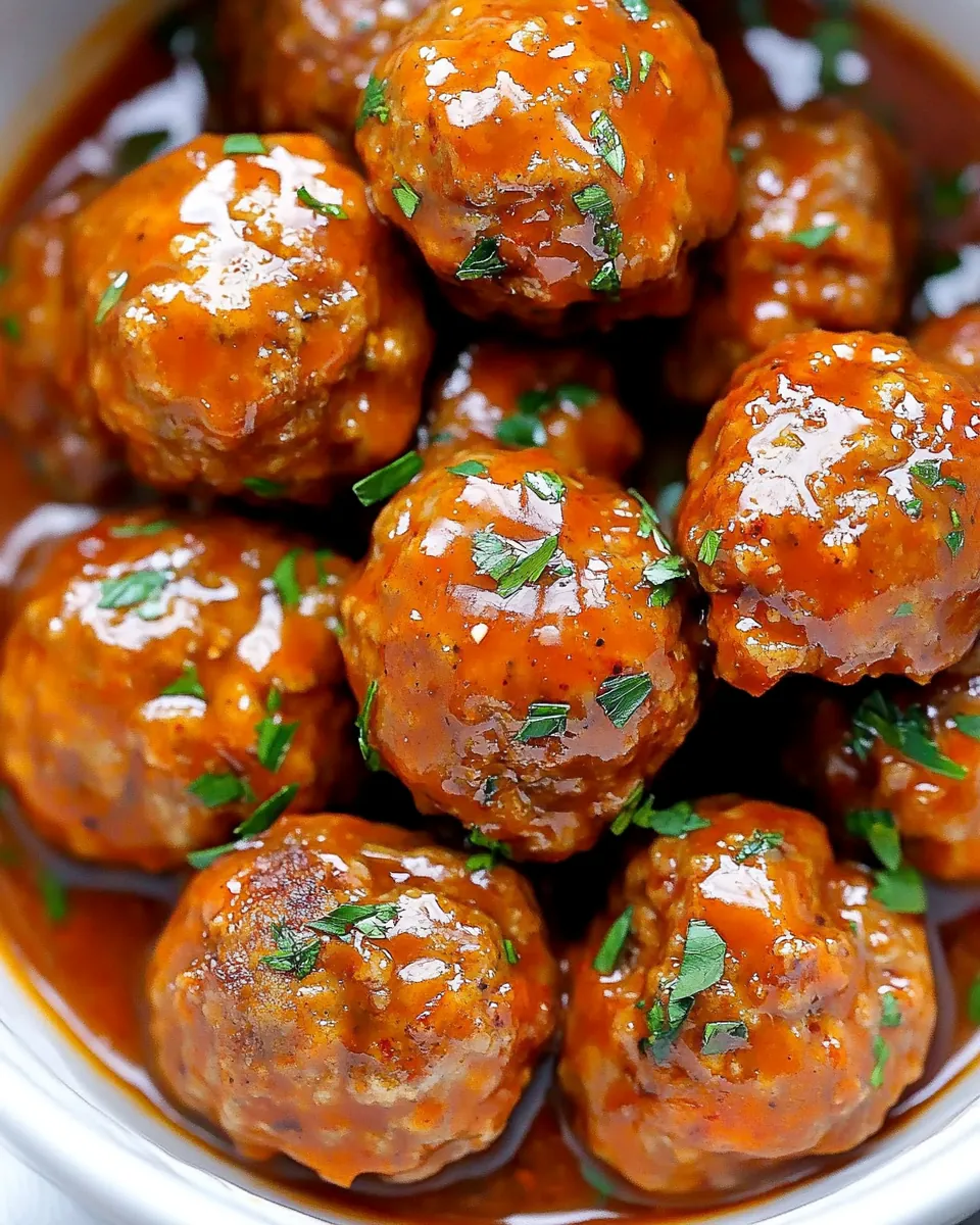 Slow Cooker Honey Buffalo Meatballs