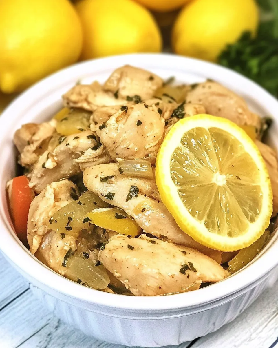 Slow Cooker Lemon Chicken