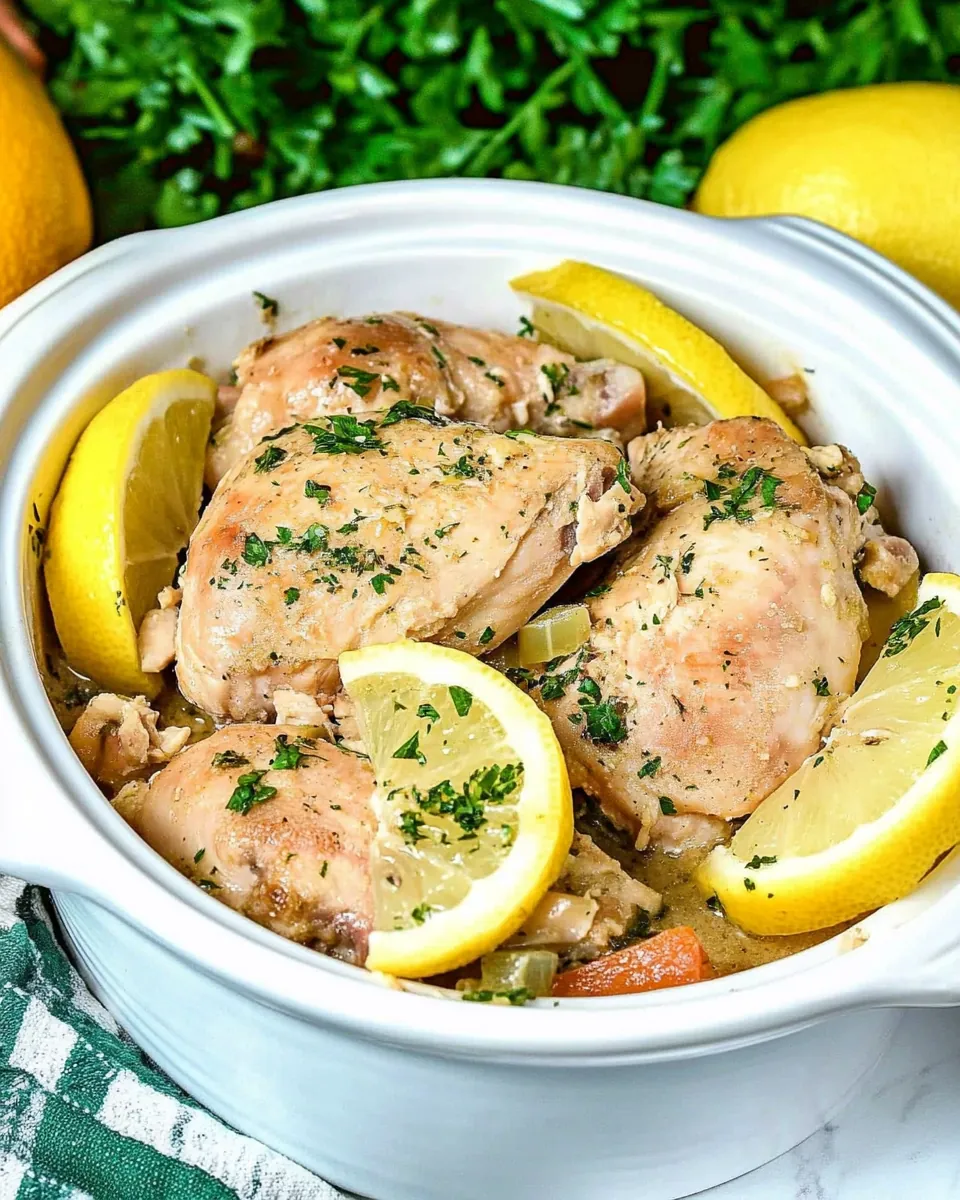 Slow Cooker Lemon Chicken