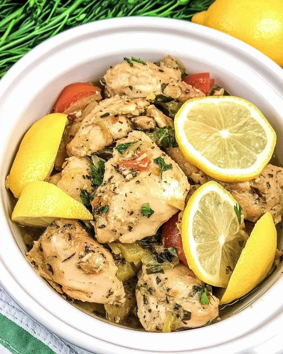 Slow Cooker Lemon Chicken