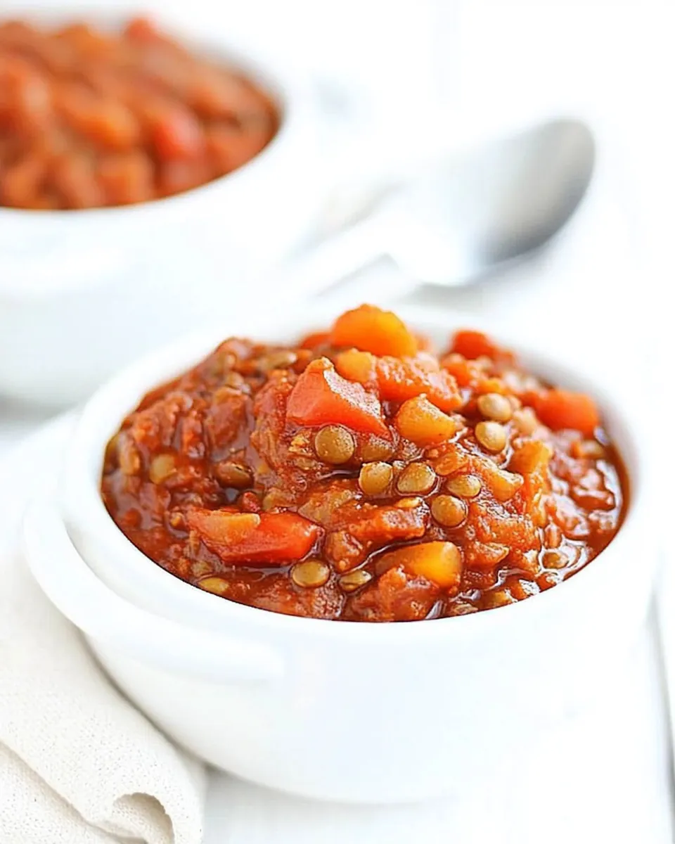 Slow Cooker Lentil Chili