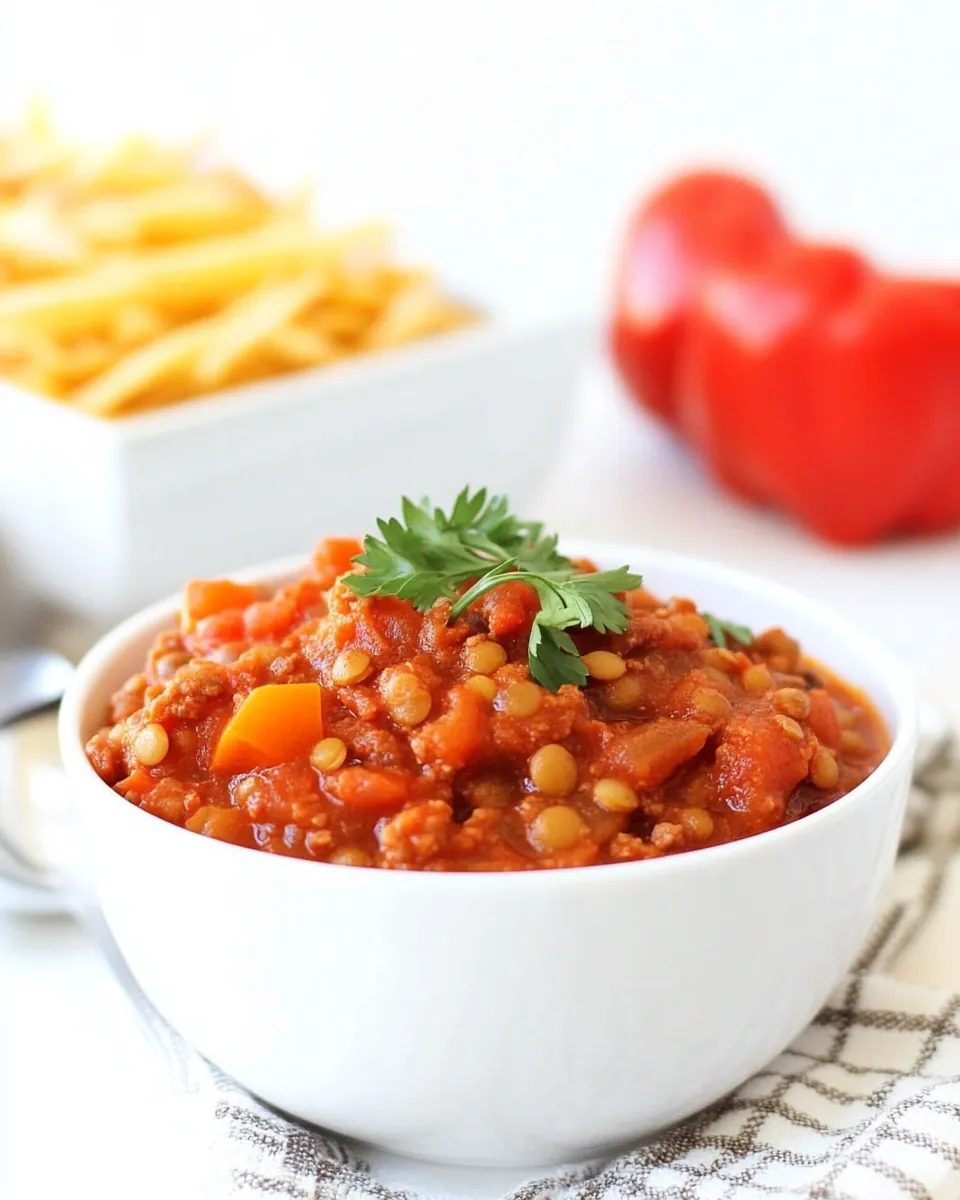 Slow Cooker Lentil Chili