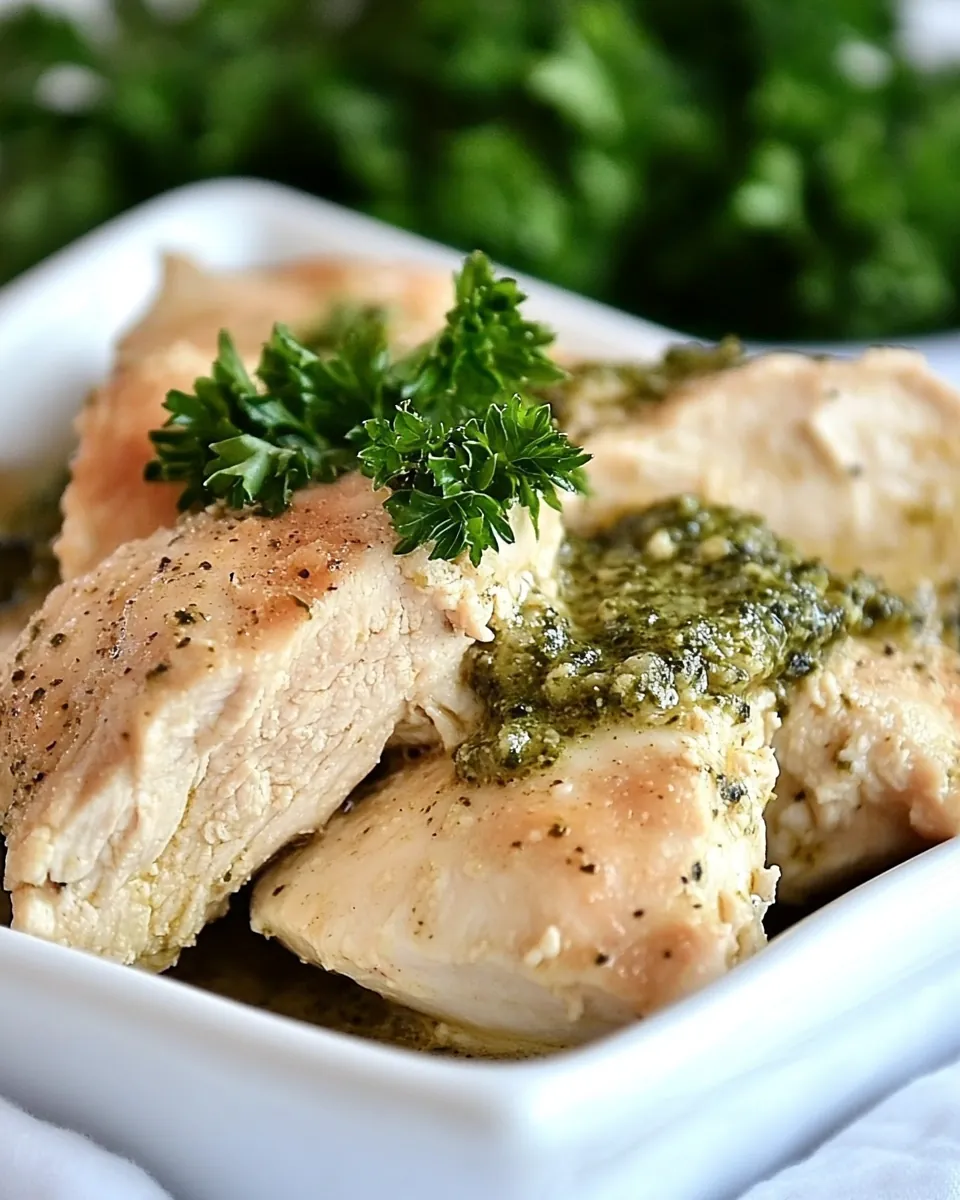Slow Cooker Pesto Ranch Chicken