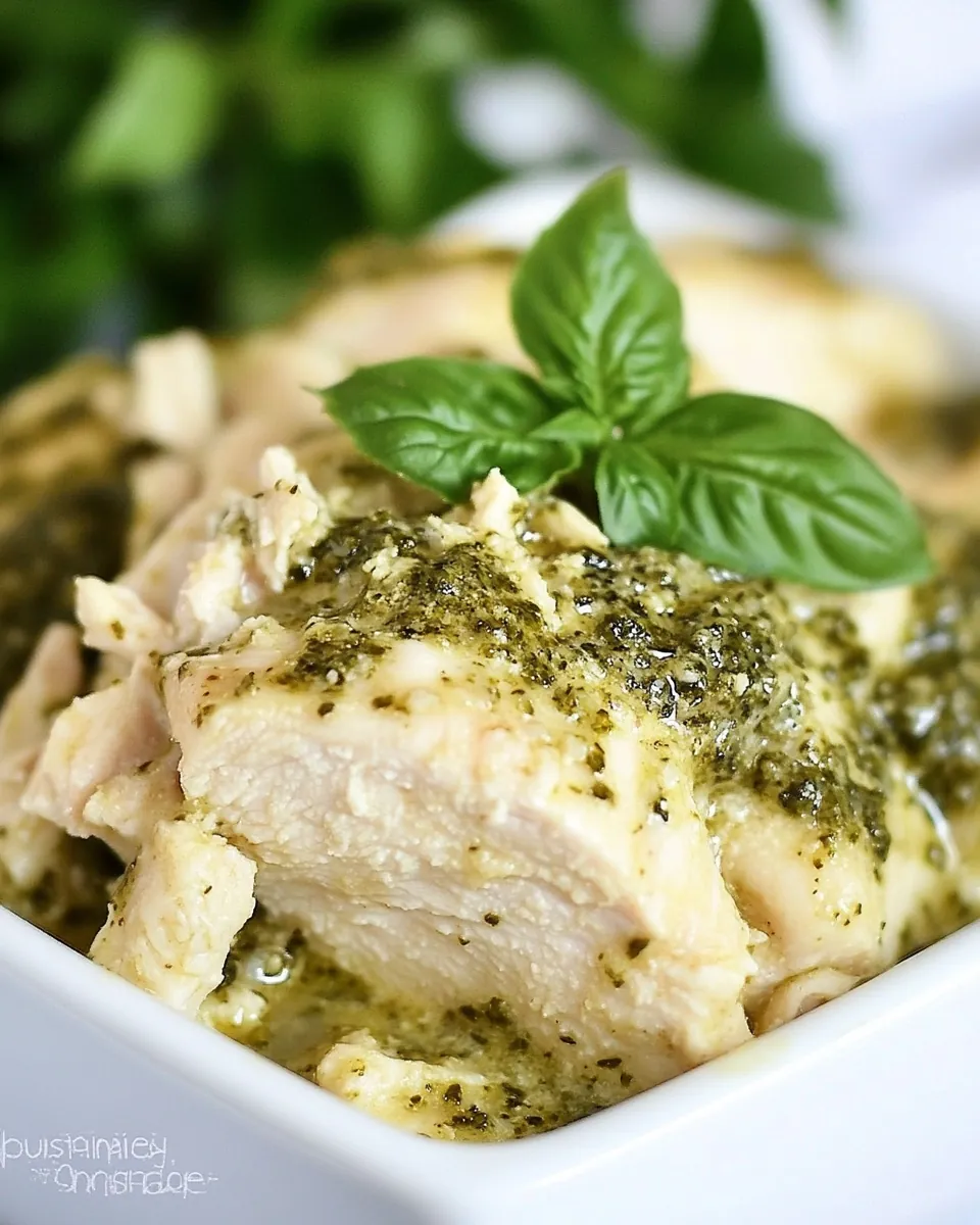 Slow Cooker Pesto Ranch Chicken