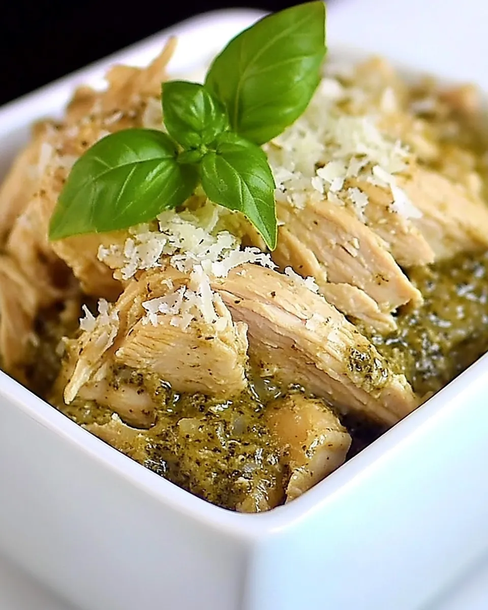 Slow Cooker Pesto Ranch Chicken