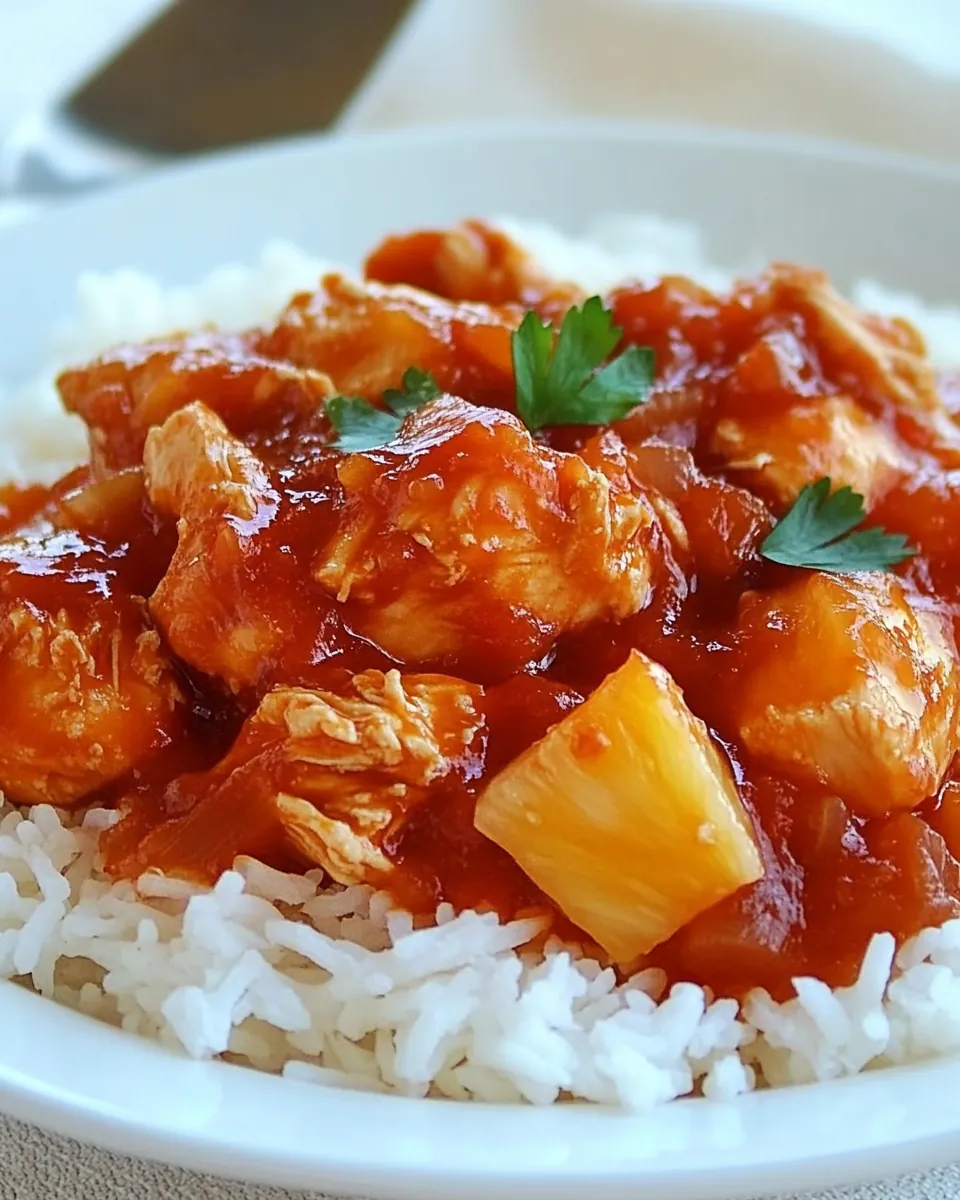 Slow Cooker Pineapple Salsa Chicken