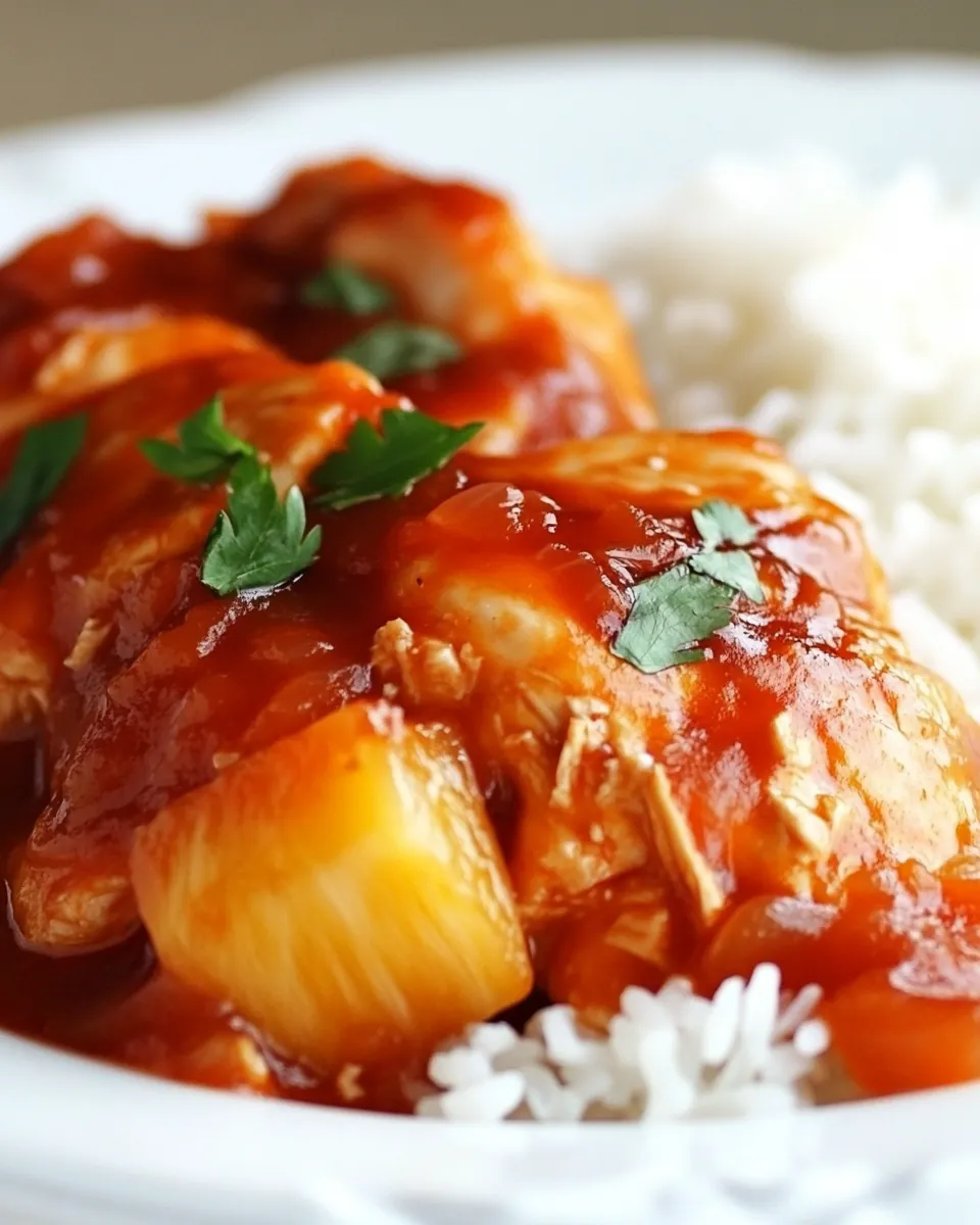 Slow Cooker Pineapple Salsa Chicken