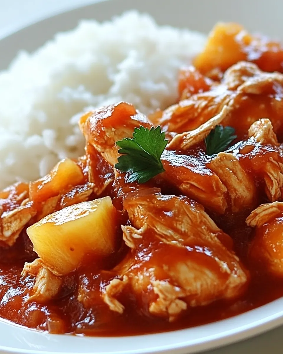 Slow Cooker Pineapple Salsa Chicken