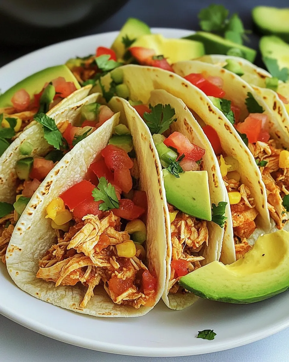 Slow Cooker Protein Chicken Tacos