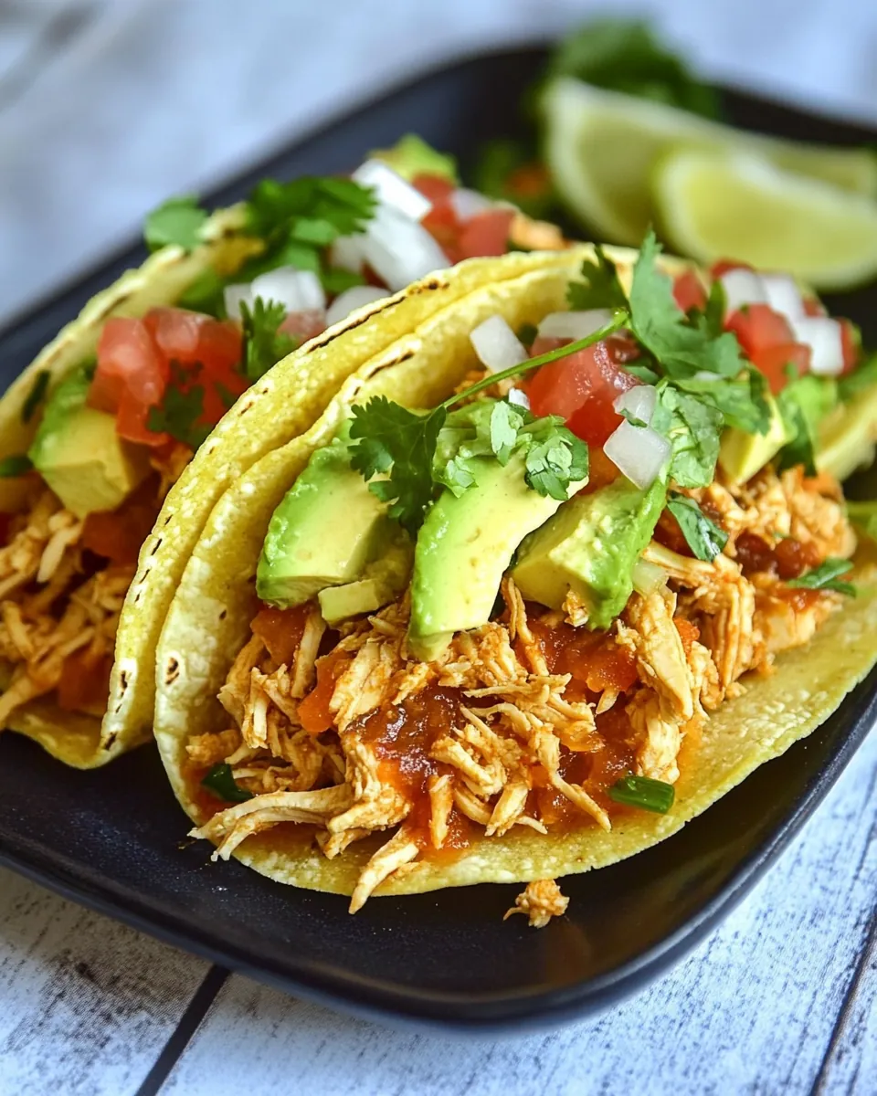 Slow Cooker Protein Chicken Tacos
