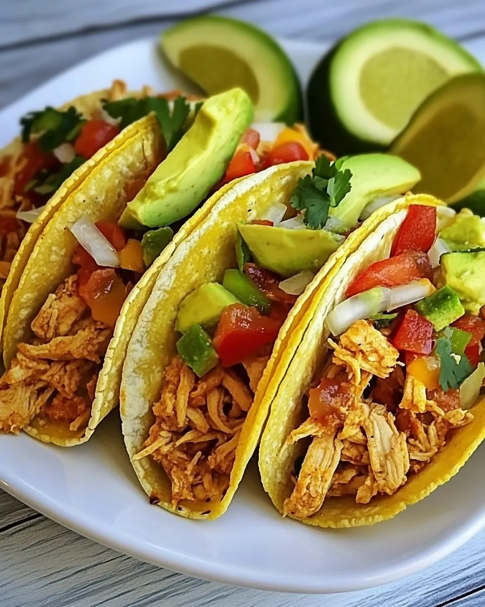 Slow Cooker Protein Chicken Tacos