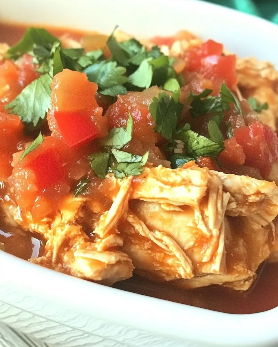 Slow Cooker Salsa Chicken